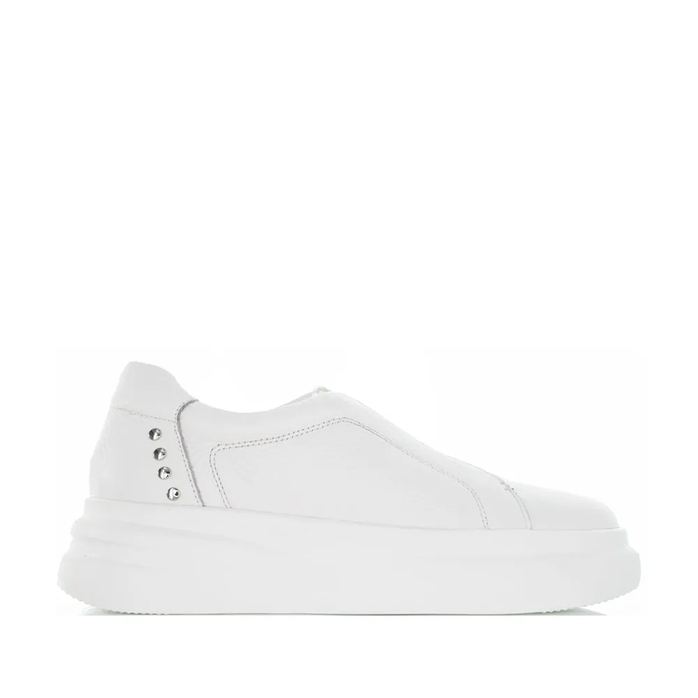 TAMARA LONDON BIANCA WHITE MILLED Luxurious lining