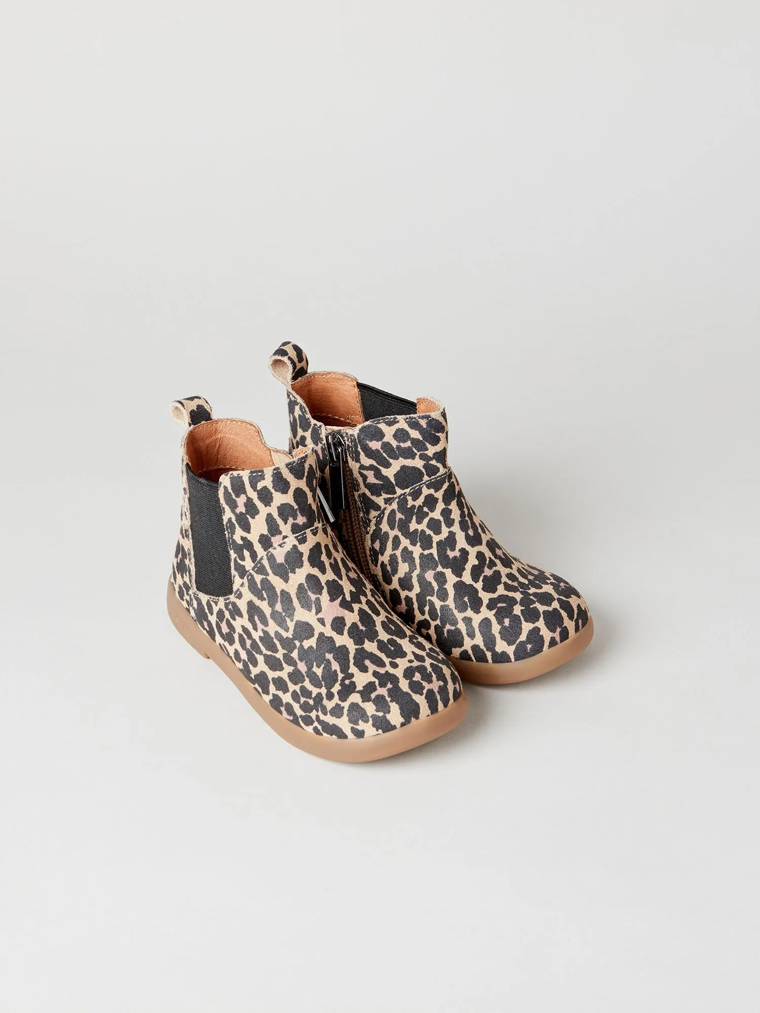 Rockit Infant Kids' Boot Natural Animal Brogue Detail zipper