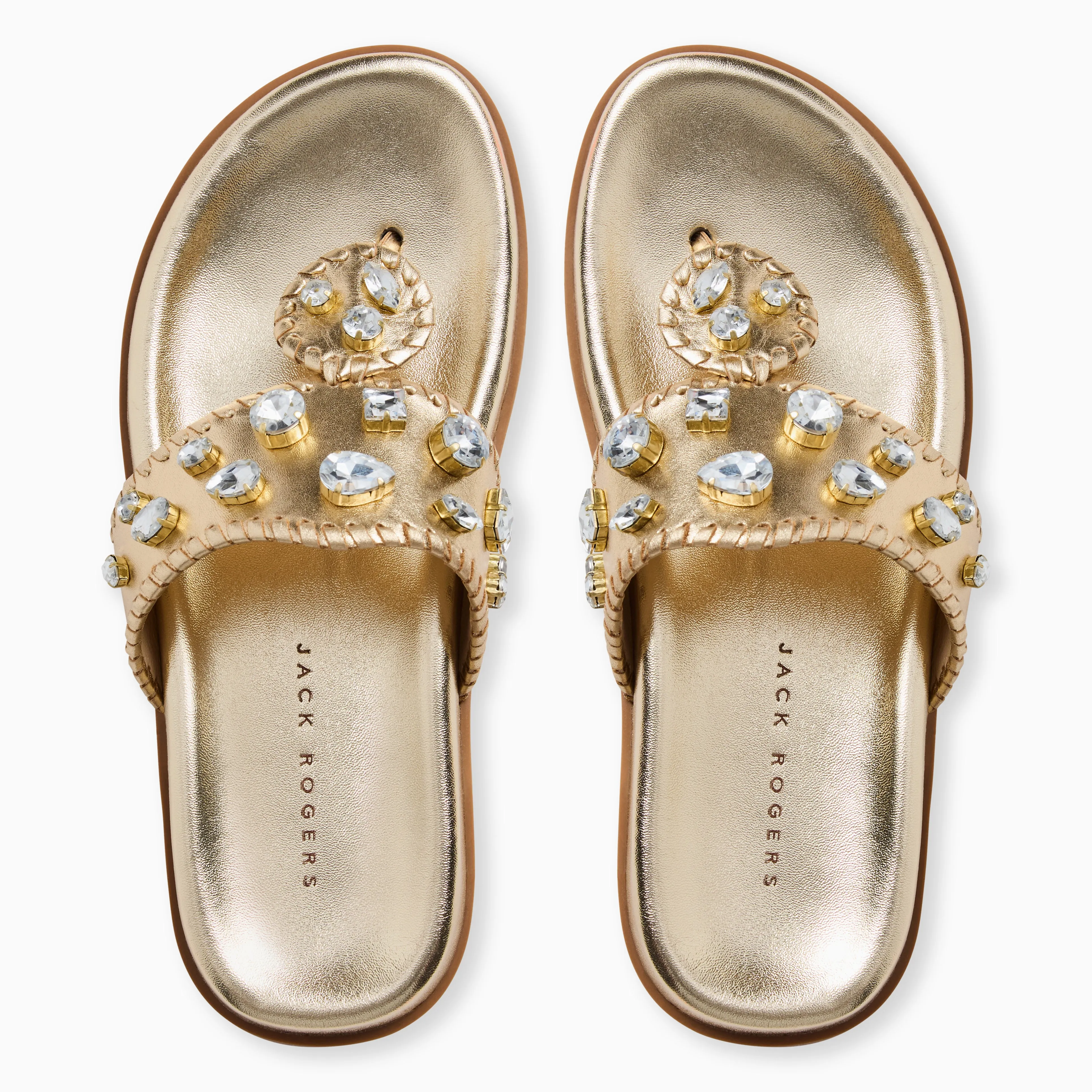 Energy Rise Stable construction Jacks Jeweled Leather Comfort Sport Sandal