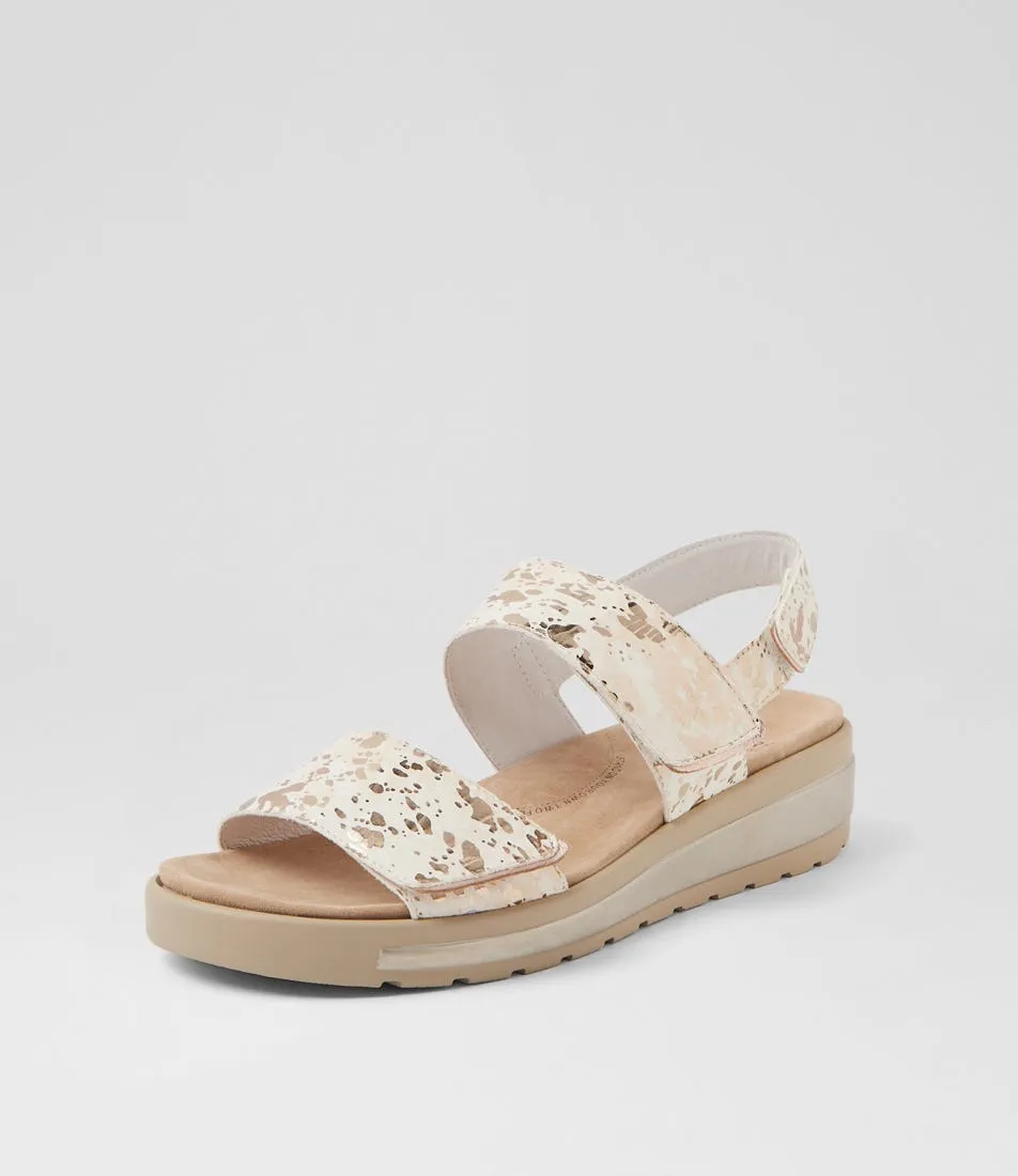 Breathable ZIERA GARLIN NUDE METALLIC