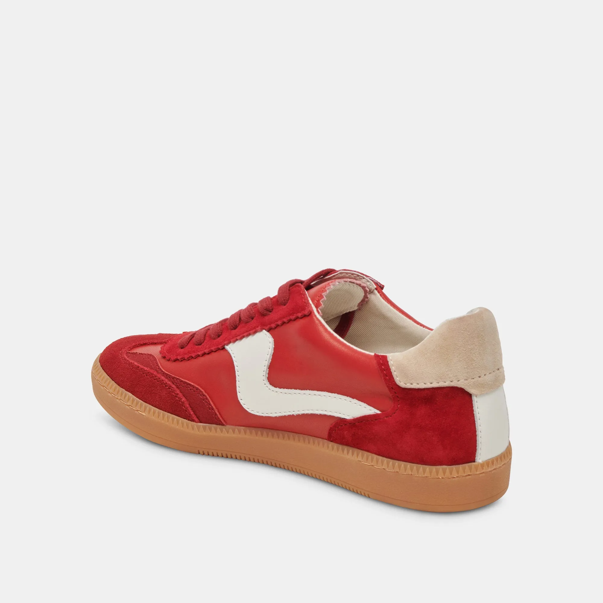 Streamlined Style Secure stability NOTICE WIDE SNEAKERS CRIMSON SUEDE