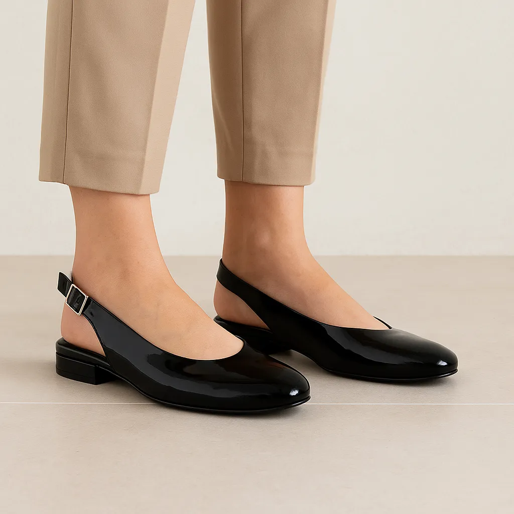 Coastal Trip Joint Ease NAKED ARCHES ZODIAC BLACK PATENT