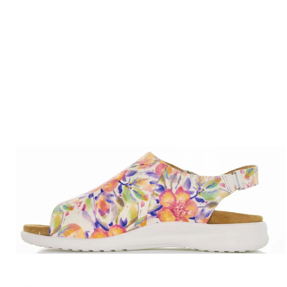 Ziera Basma Orange Floral Sun Play Travel Glam