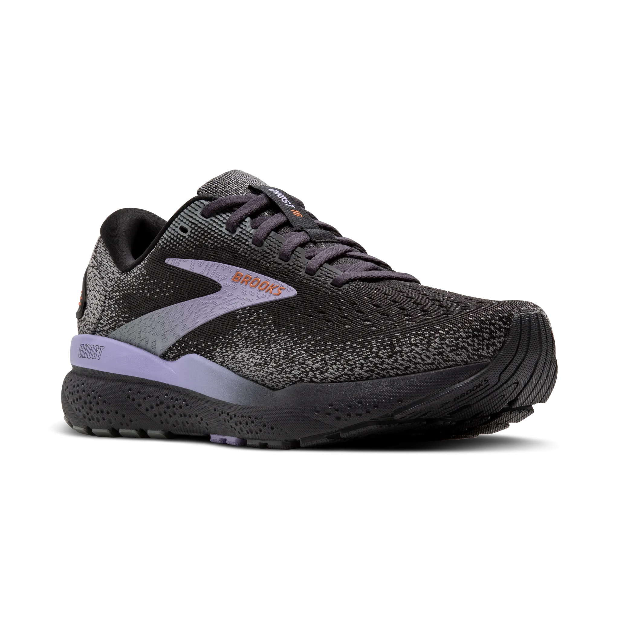 Women's Ghost 16 running in a state park shoes