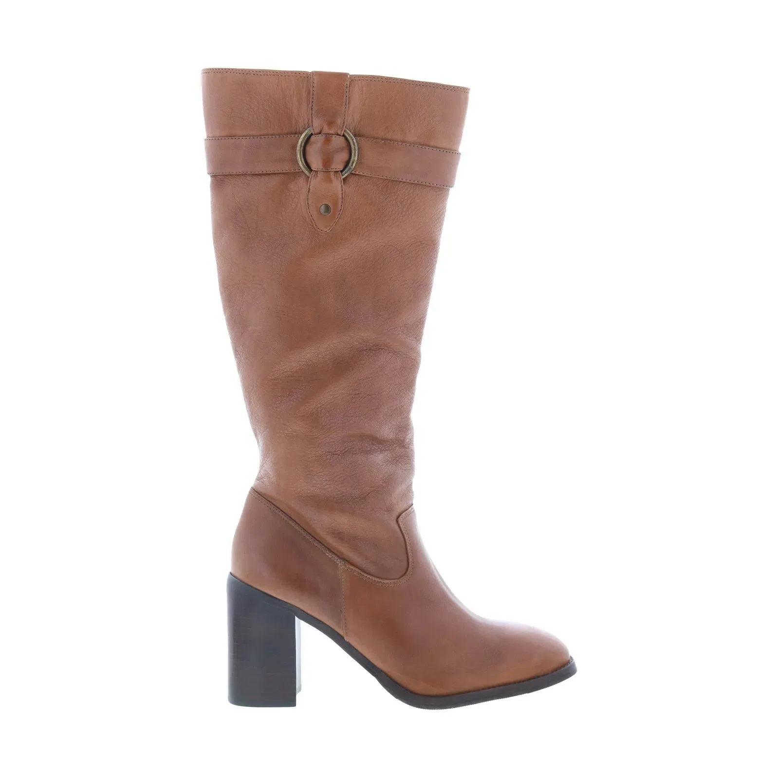 Johnston & Murphy Hadley 78-51742 Womens Brown Leather Knee High Boots Ankle Support