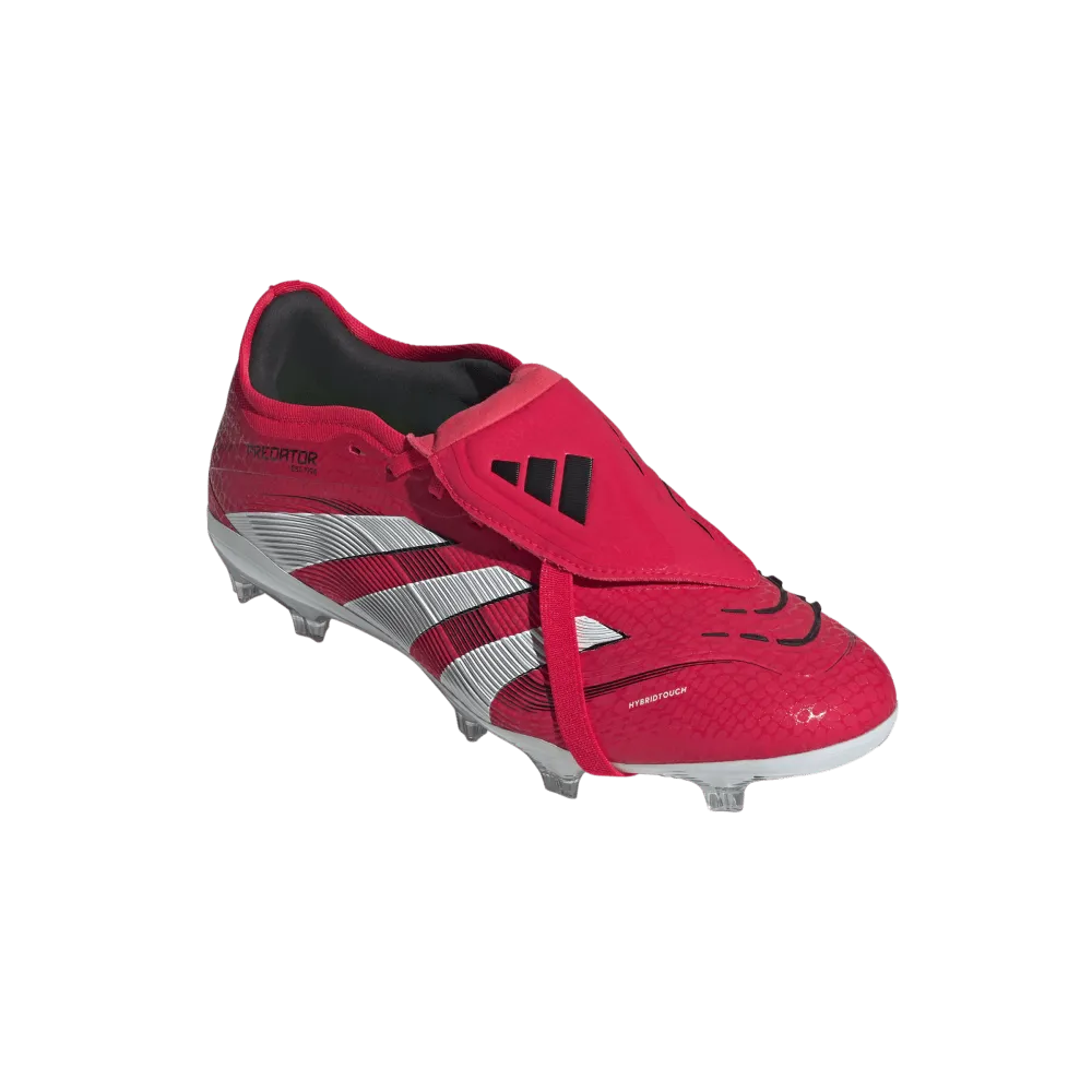 trendy - look Adidas Predator Pro Fold-Over Tongue FG Football Boots(Lucid Red/White/Core Black)