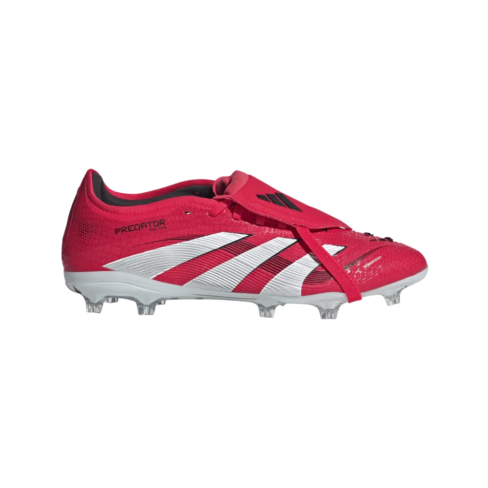 Adidas Predator Pro Fold-Over Tongue FG Football Boots(Lucid Red/White/Core Black) least adjustable
