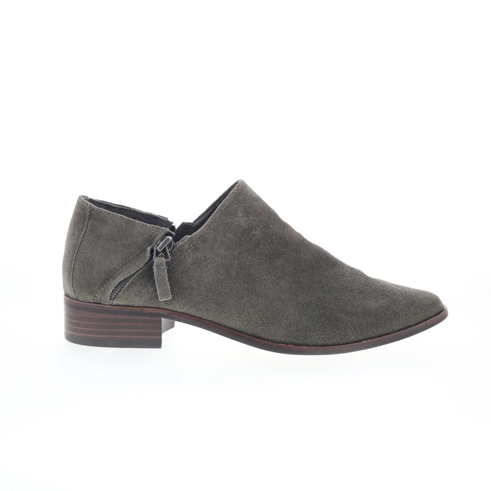 Modern Lines Johnston & Murphy Veronica 78-51886 Womens Gray Suede Ankle & Booties Boots