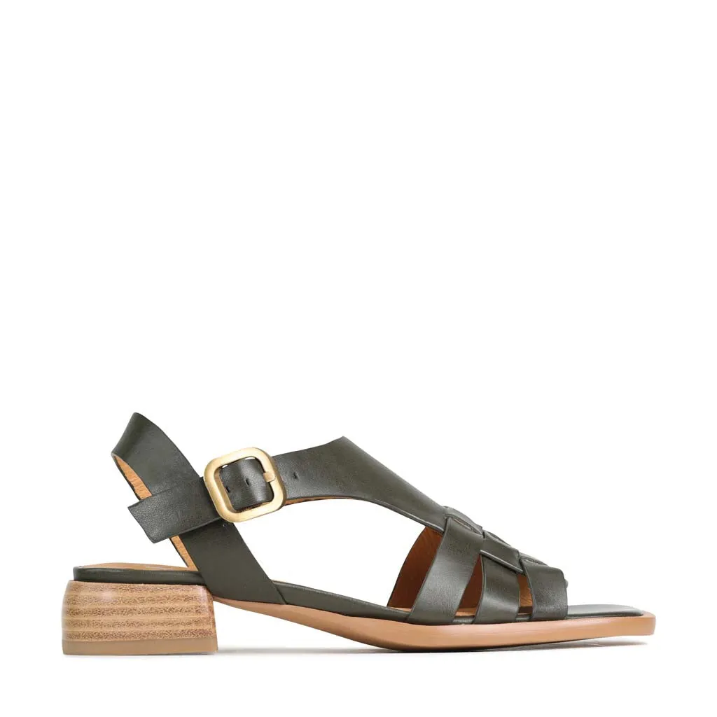 TERRI LEATHER ANKLE STRAP SANDALS adventurers - specific functions
