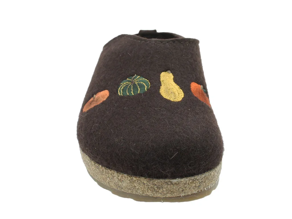 Haflinger Clogs Grizzly Pumpkin Espresso Stud Cool Dual Tone