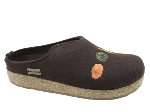 Haflinger Clogs Grizzly Pumpkin Espresso Hill Walk