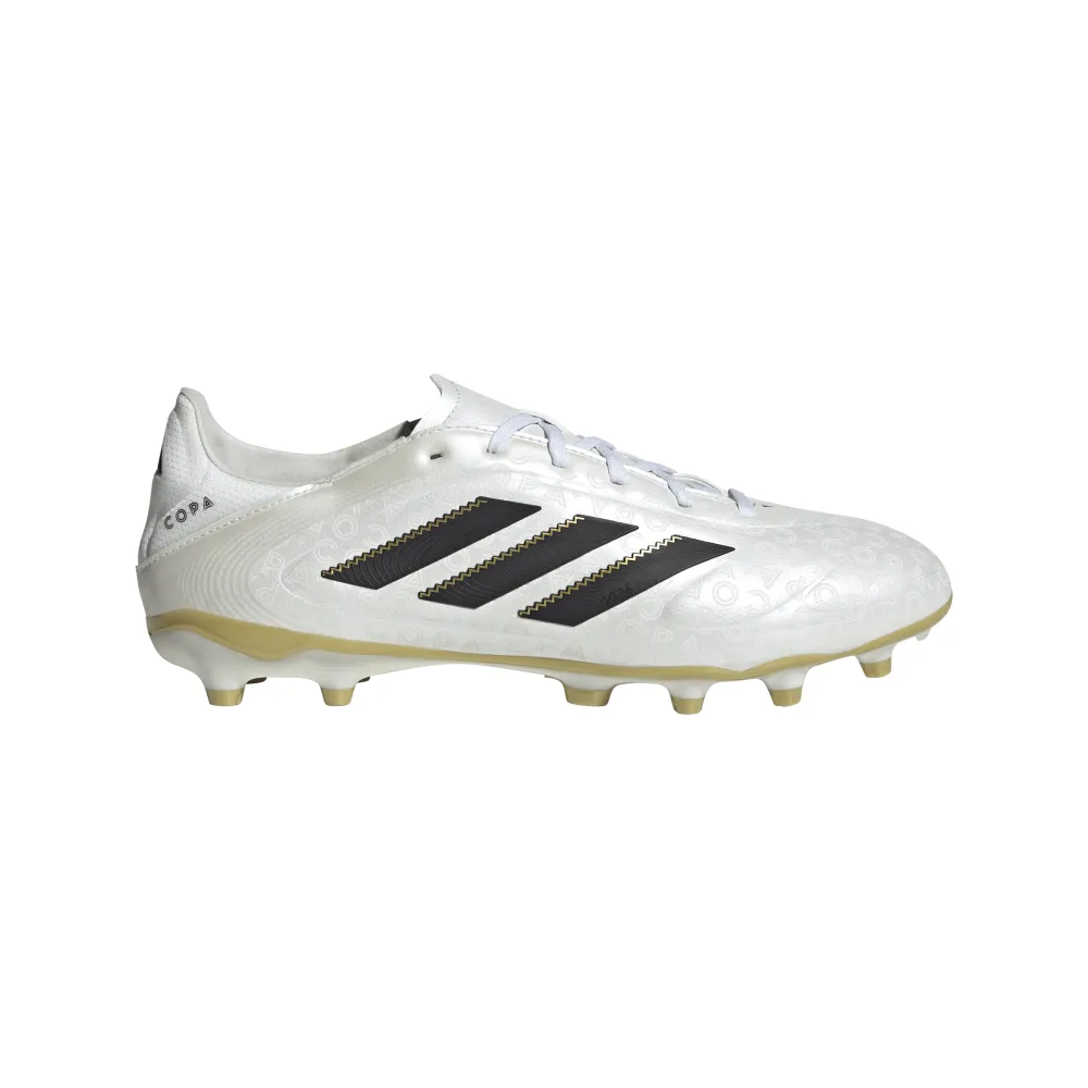 Adidas Copa Pure 3 League FG/MG Football Boots (Zero Metallic/Core Black/Gold Metallic) Tailored Design Relaxed shock absorption