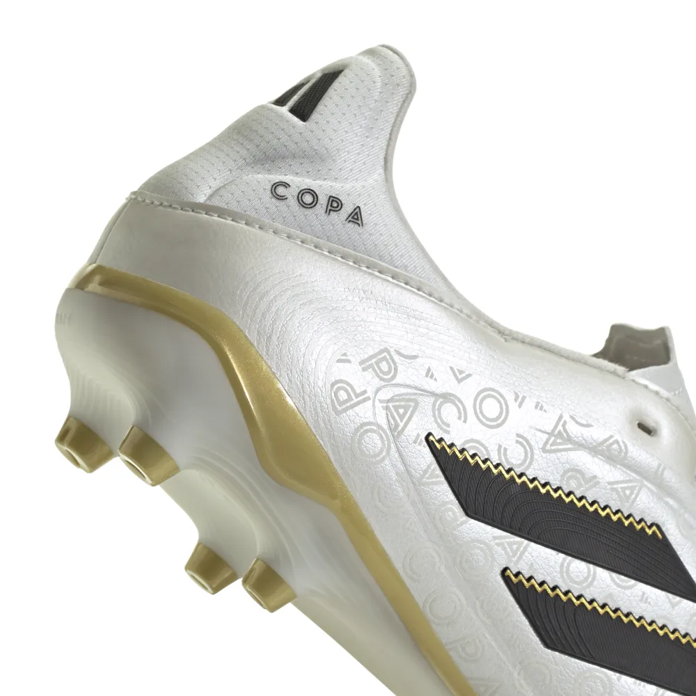 sporty user Green Adidas Copa Pure 3 League FG/MG Football Boots (Zero Metallic/Core Black/Gold Metallic)