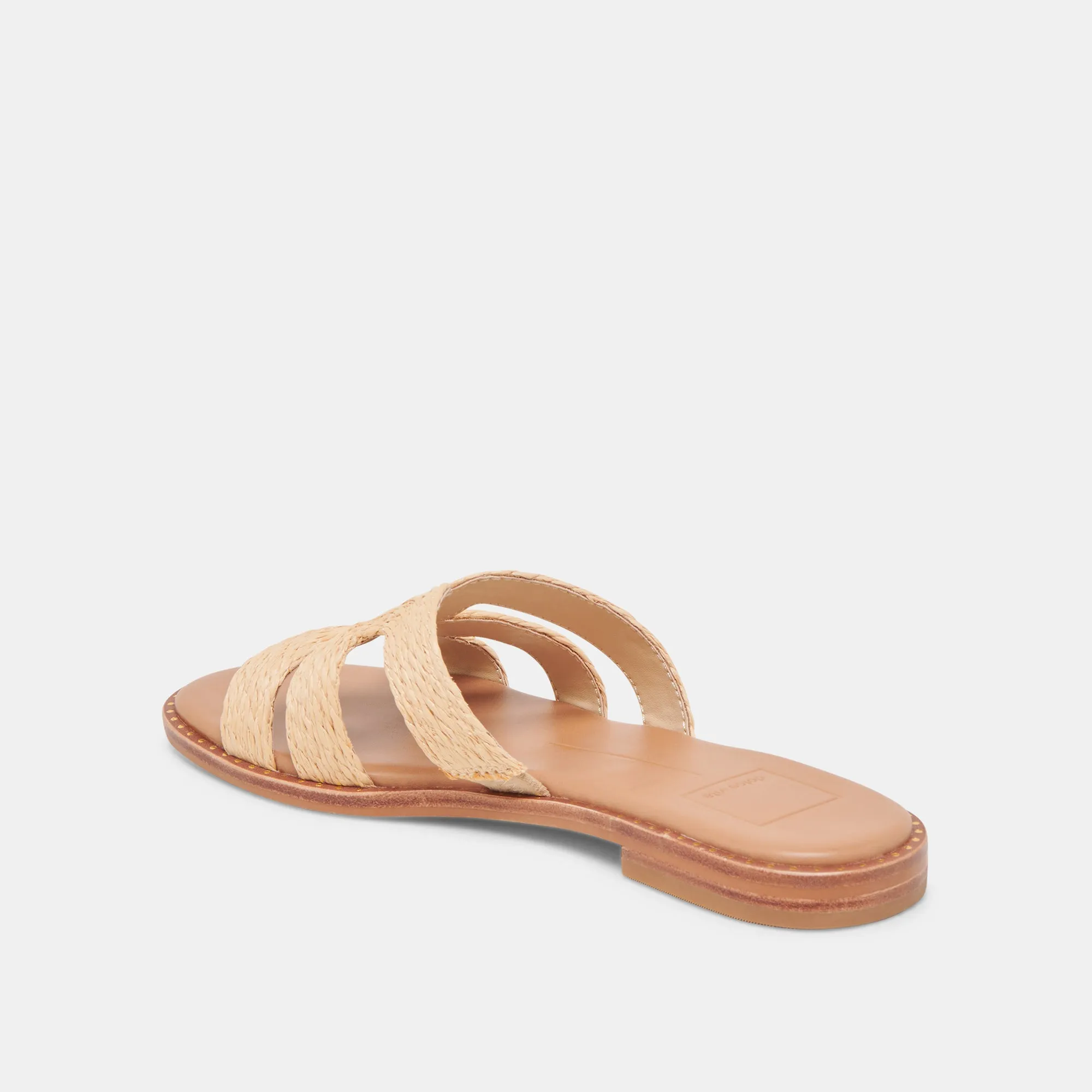 Hike Light Flat Sole EMON WIDE SANDALS LT NATURAL RAFFIA