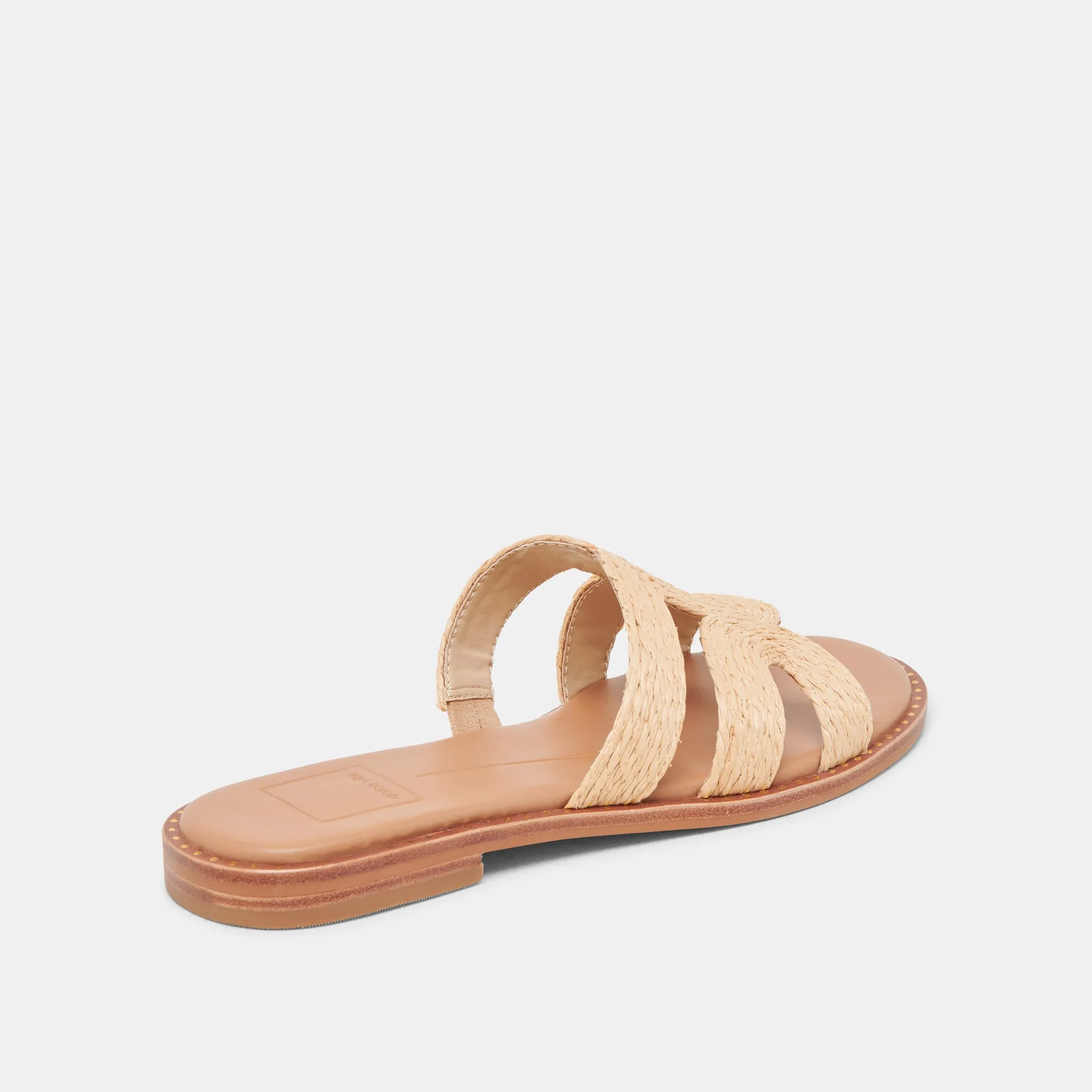 EMON WIDE SANDALS LT NATURAL RAFFIA Boardwalk Glam