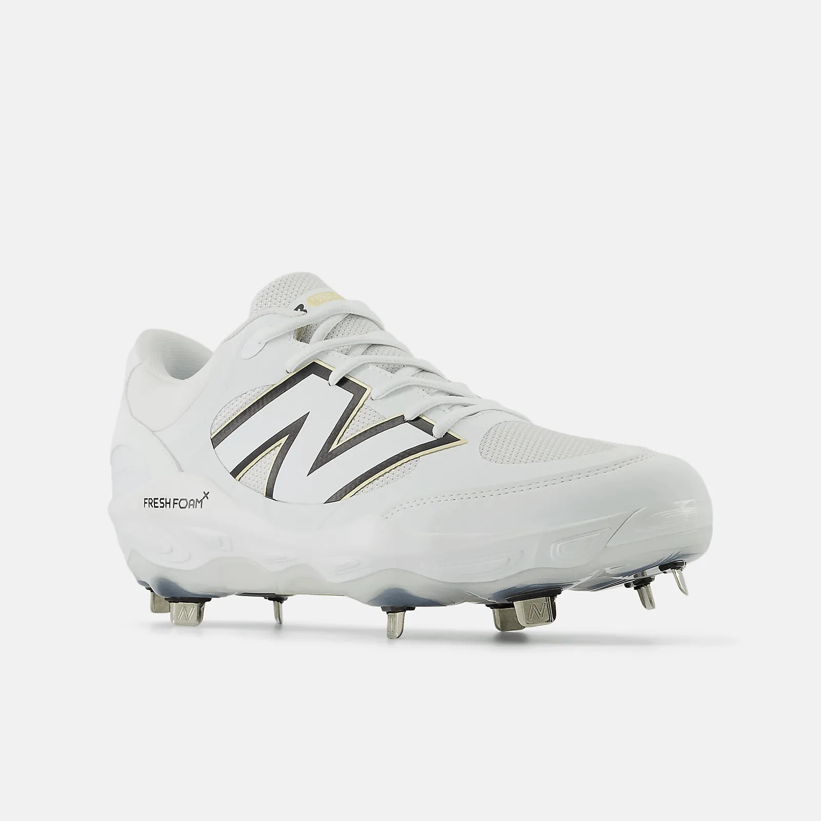 Supportive touch New Balance Men's Fresh Foam X 3000 v7 Metal Baseball Cleats - White - L3000TW7