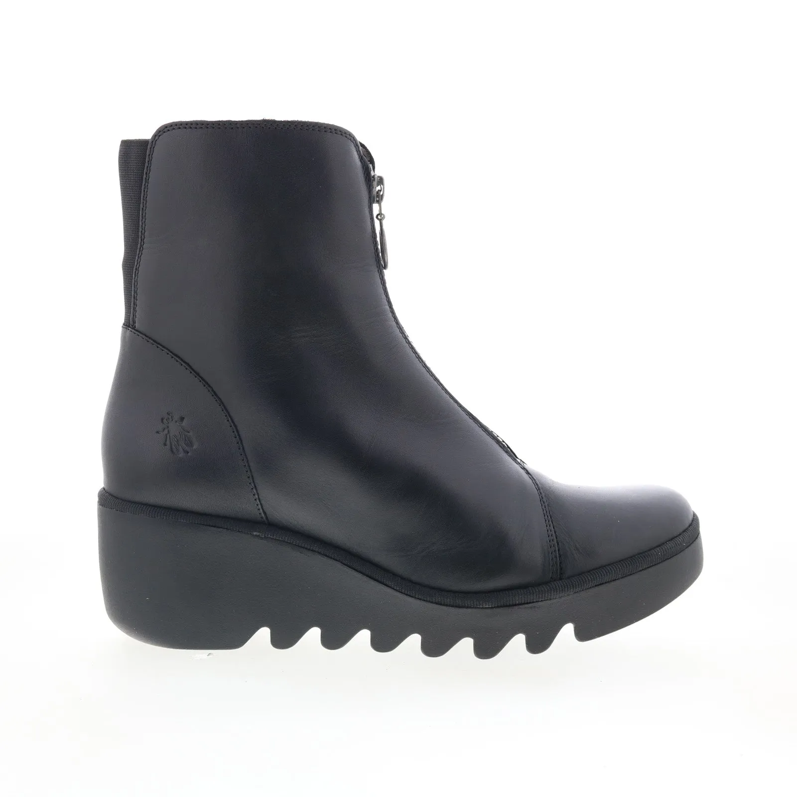 Fly London Boce BOCE457FLY-000 Womens Black Leather Casual Dress Boots Tear-resistant