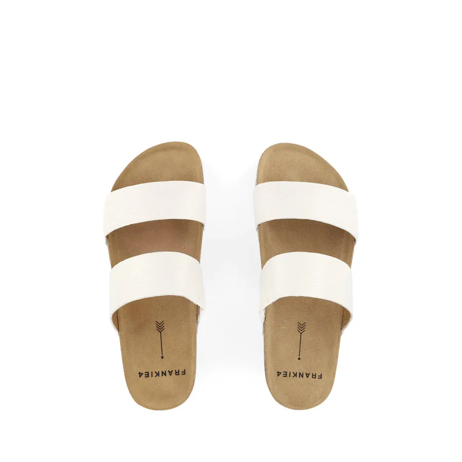 MARIA III - WHITE GRAIN LEATHER Versatile Footbed
