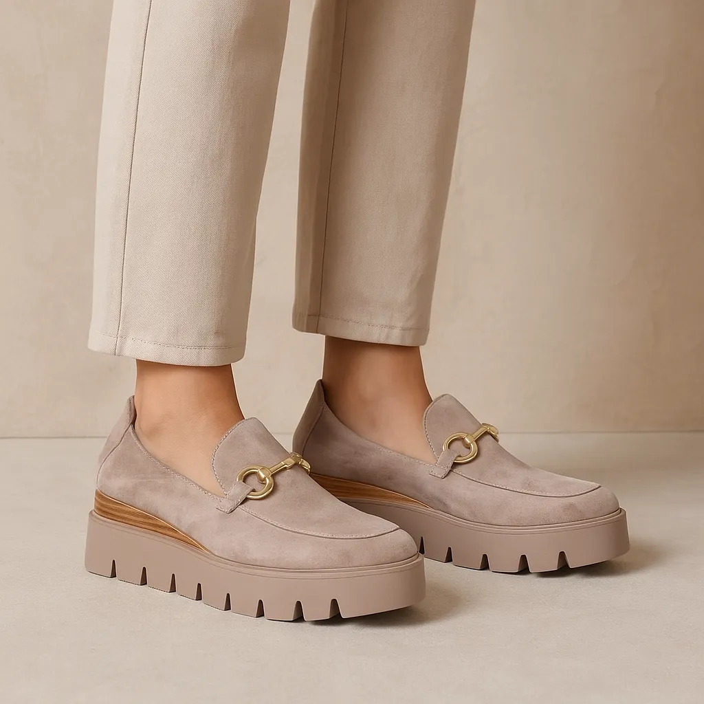 Toe Smooth Dawn Move DJANGO & JULIETTE RHODES TAUPE SUEDE