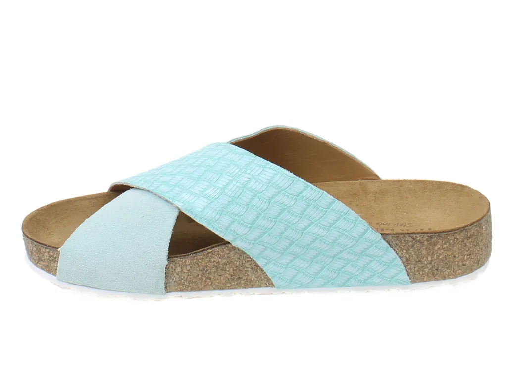 Leg Long Road grip Haflinger Sandals Mio Mint