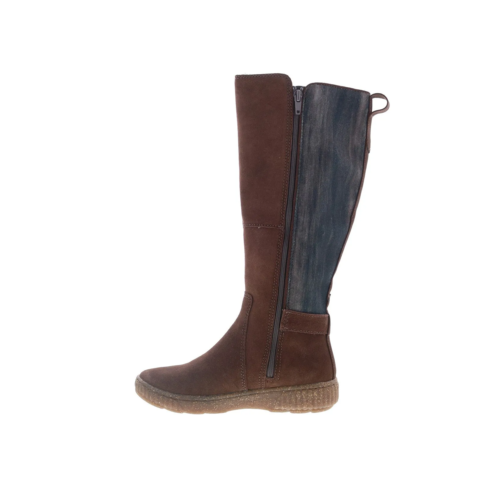 Clarks Caroline Style 26167707 Womens Brown Suede Zipper Knee High Boots Fashion Choice