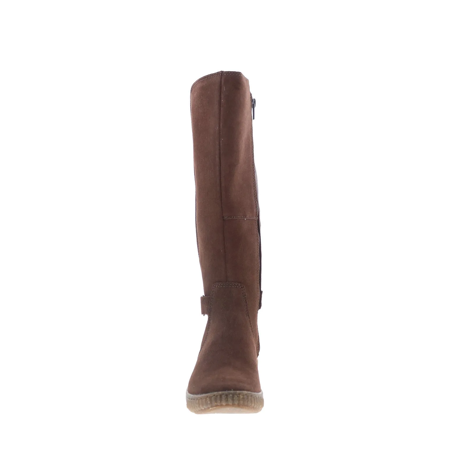 Minimal Weight Clarks Caroline Style 26167707 Womens Brown Suede Zipper Knee High Boots
