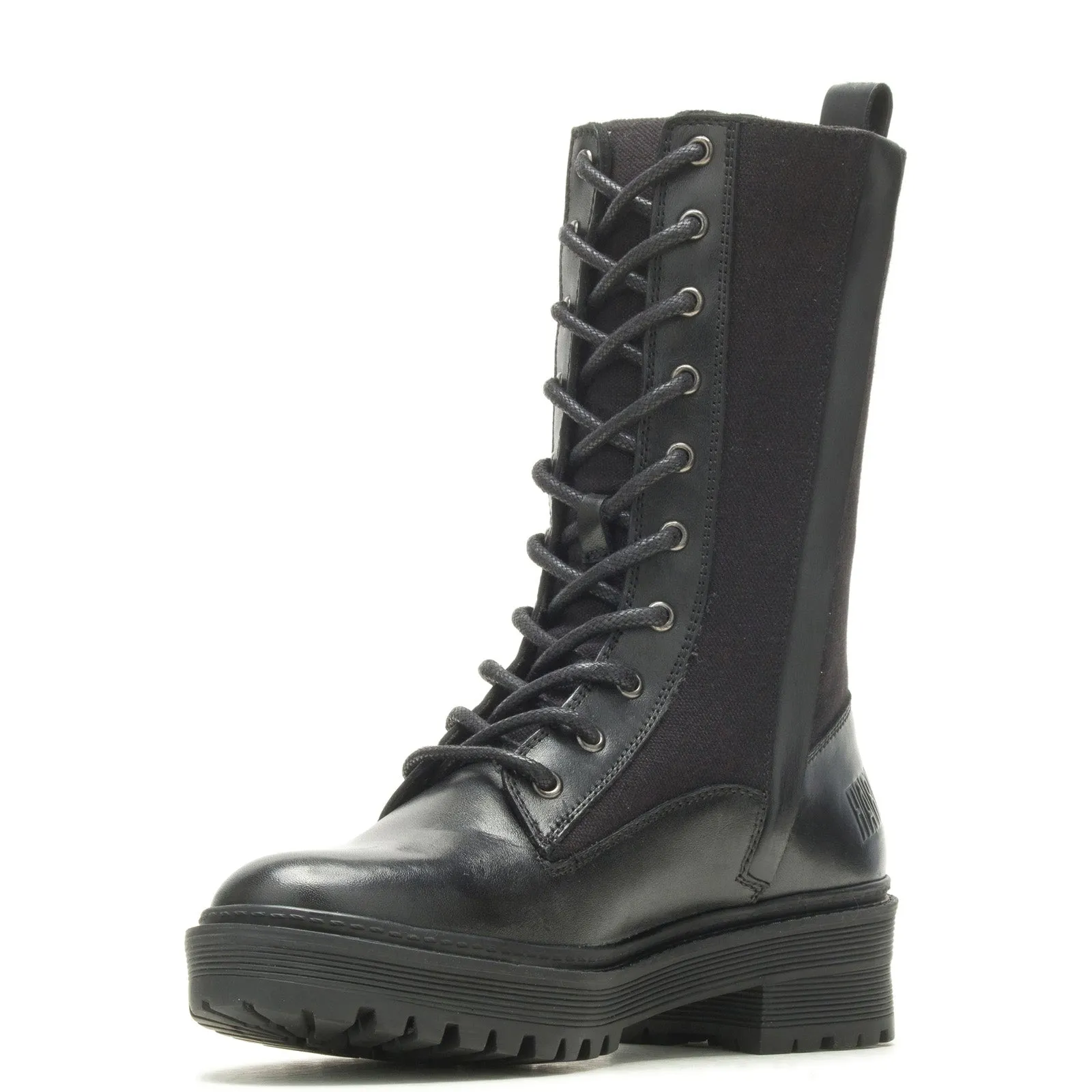 Harley-Davidson Valene 9" D84779 Womens Black Leather Motorcycle Boots Urban Style