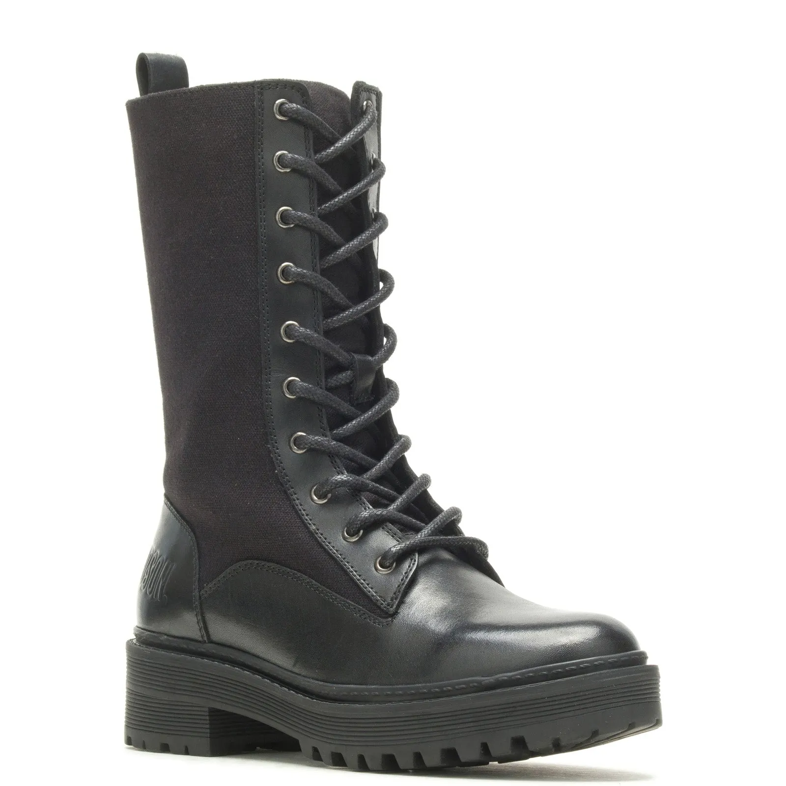 Slip Resistant Harley-Davidson Valene 9" D84779 Womens Black Leather Motorcycle Boots