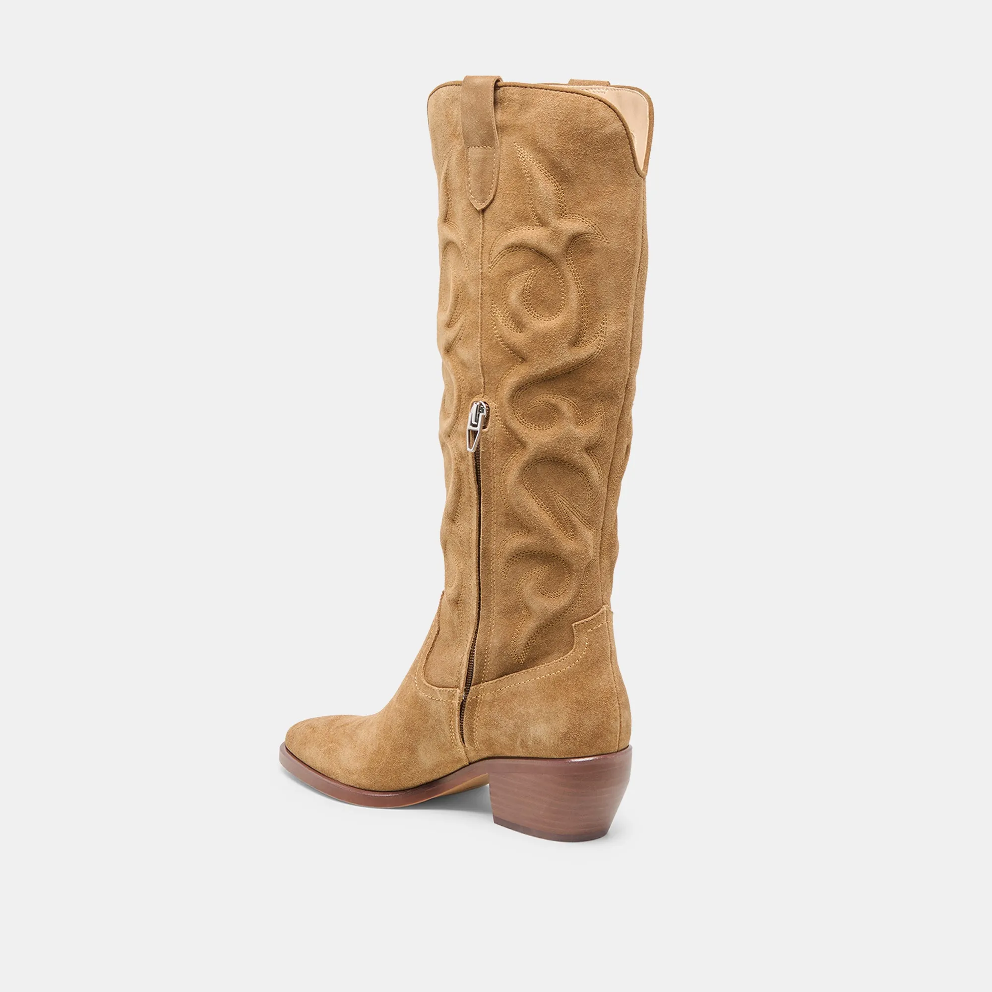 MIRLA BOOTS LT BROWN SUEDE Impact Guard