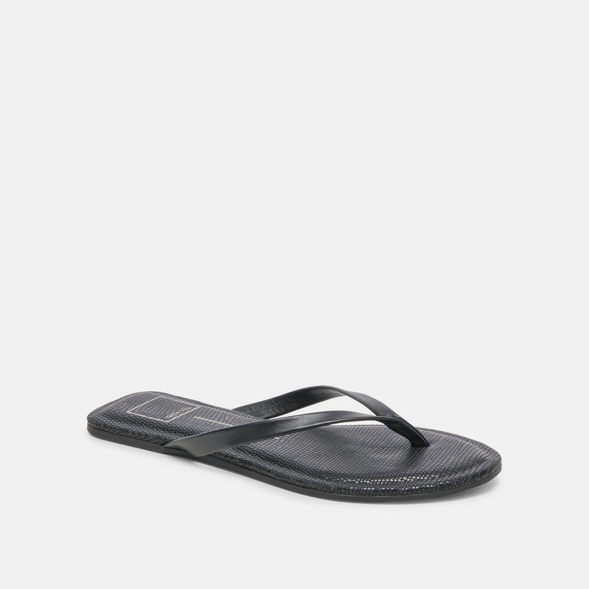 LAYNEY SANDALS BLACK LEATHER Windy day