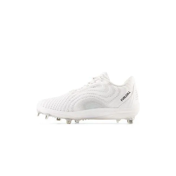 All-around traction Street Flex New Balance Men's FuelCell 4040 V7 Metal Baseball Cleats - Optic White / Raincloud - L4040TW7