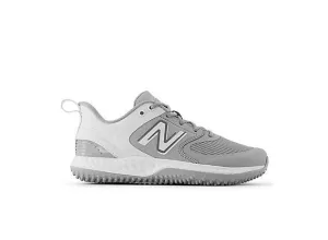 Slim stability New Balance Women's VELO v3 Turf Softball Shoes - Grey with White - STVELOG3