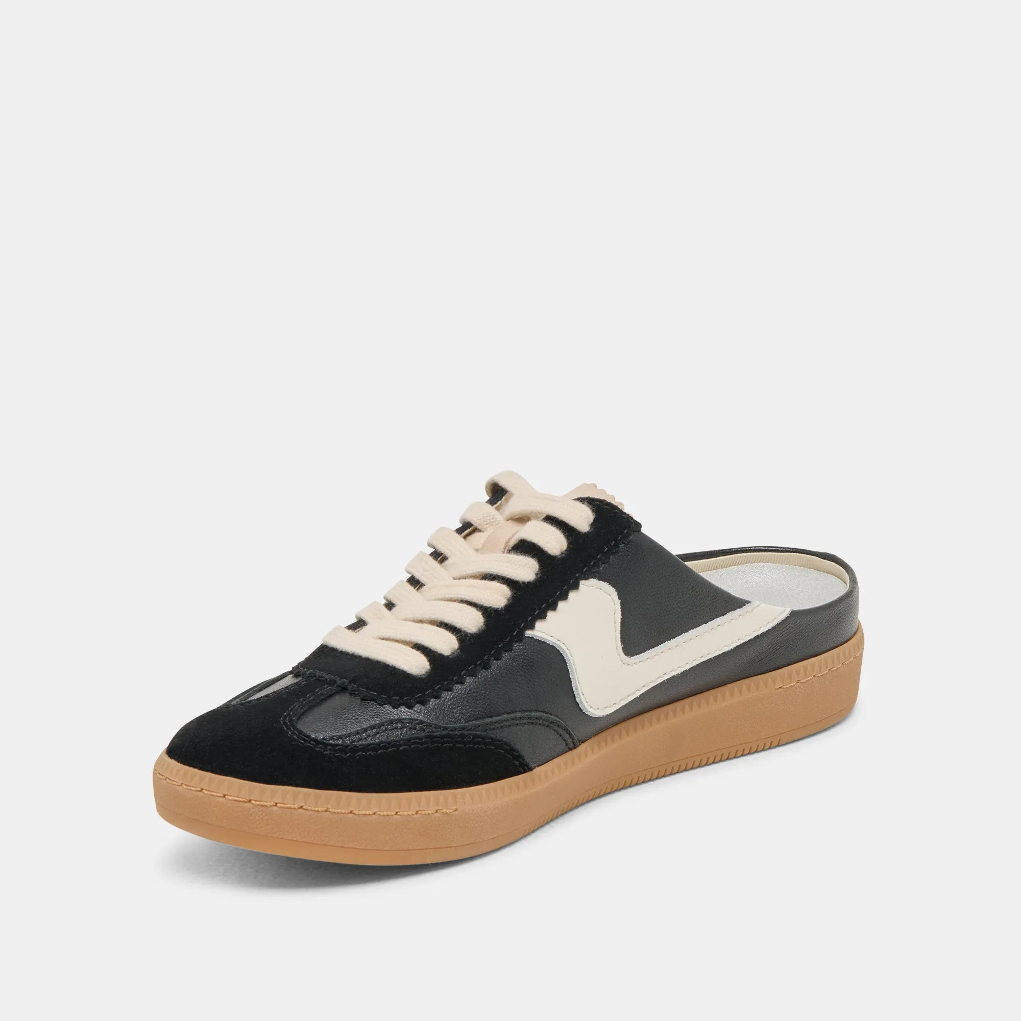 NOTICE SLIDE SNEAKERS BLACK SUEDE Core Flex