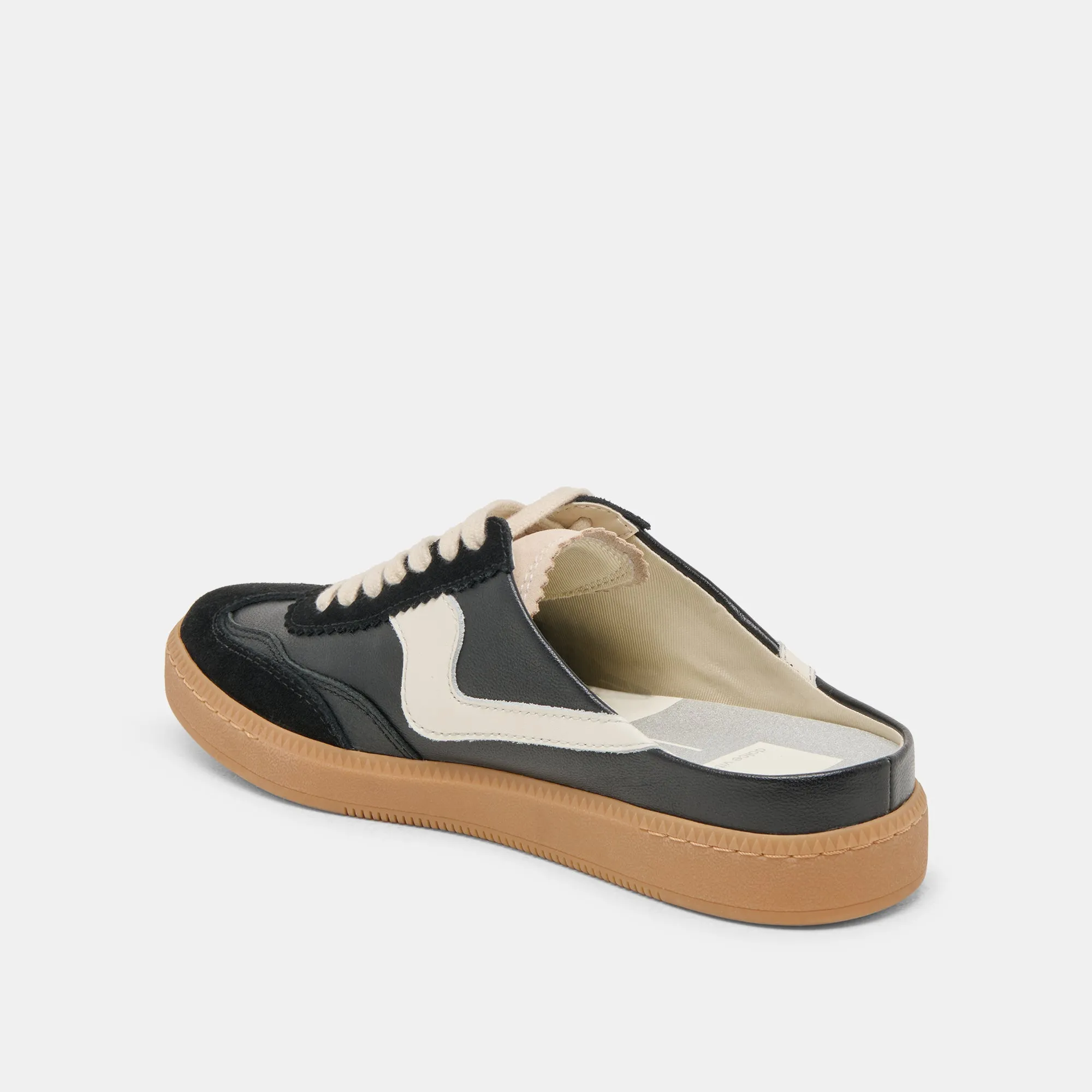 Air Boost Mesh Upper NOTICE SLIDE SNEAKERS BLACK SUEDE