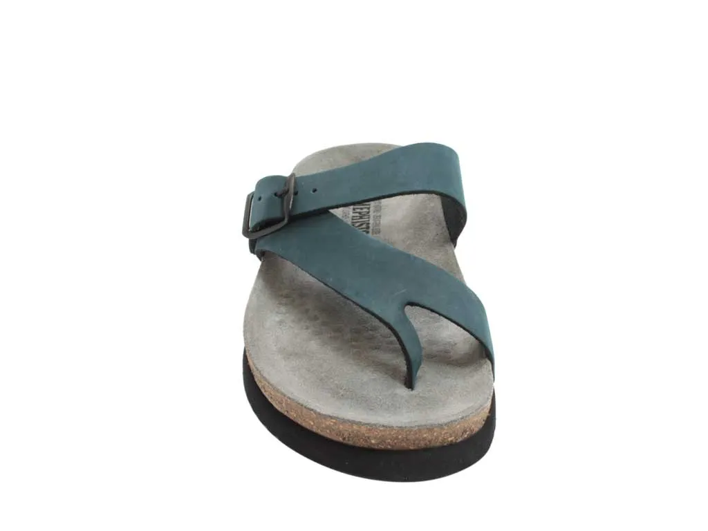 Silver Glow Mephisto Sandals Helen Navy