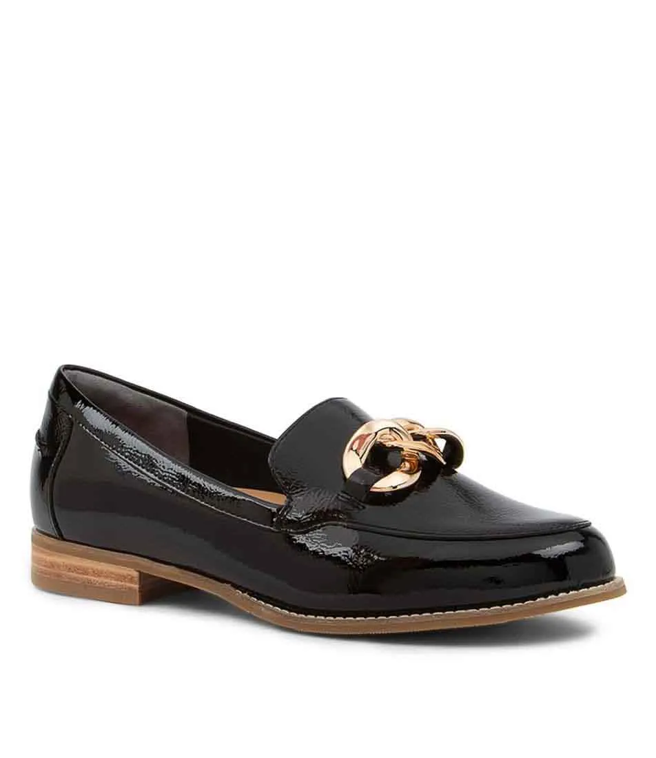 Durable outsole Comfort Fit ZIERA TAMYA BLACK PATENT