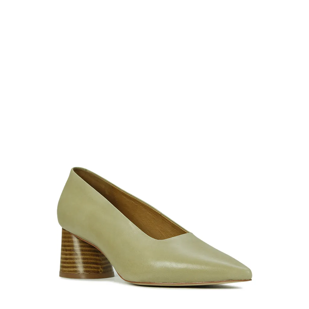 HALOS 2 LEATHER BLOCK HEEL reasonable Refined performance
