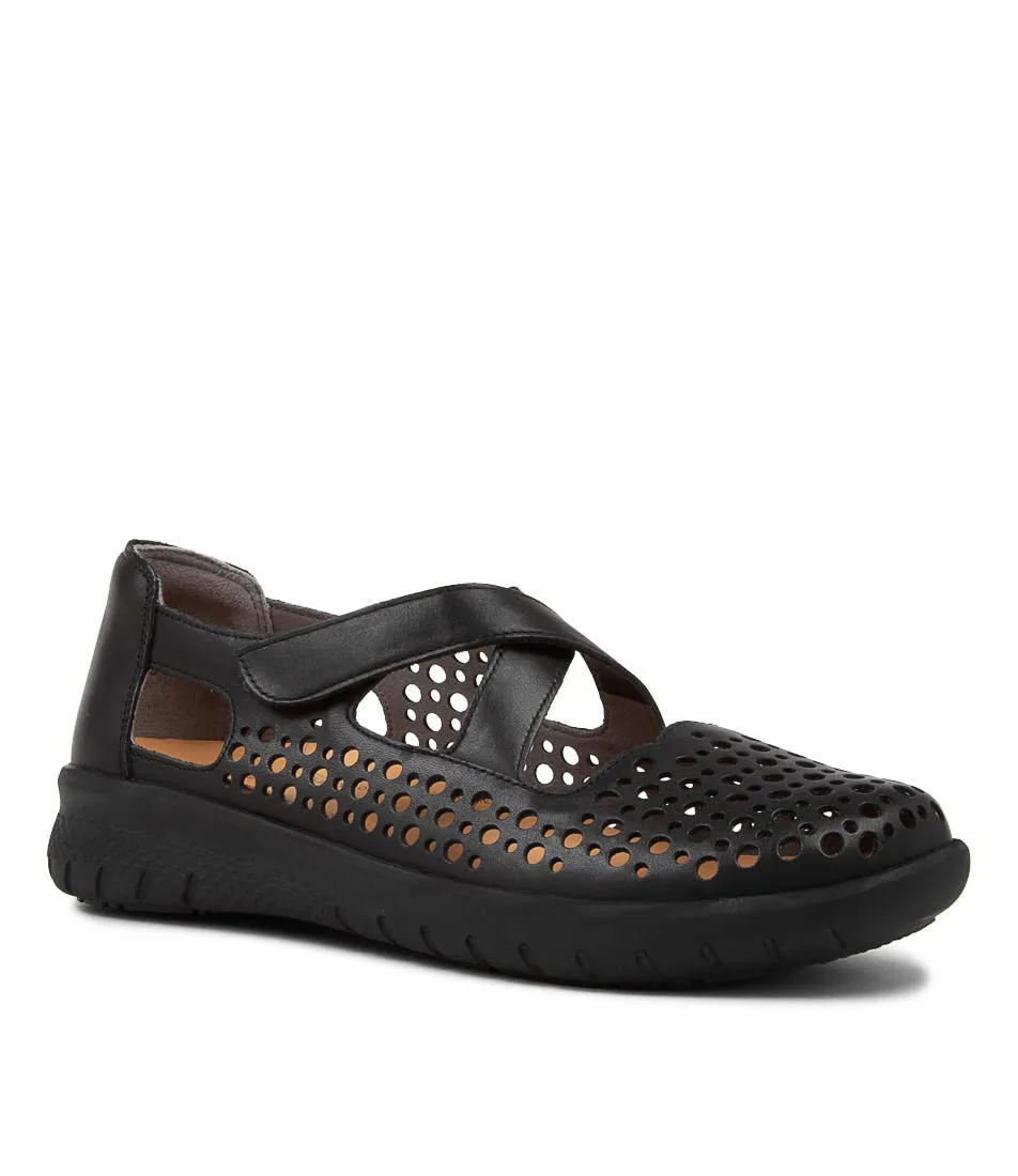 ZIERA SACHET BLACK Relaxed Summer Footwear