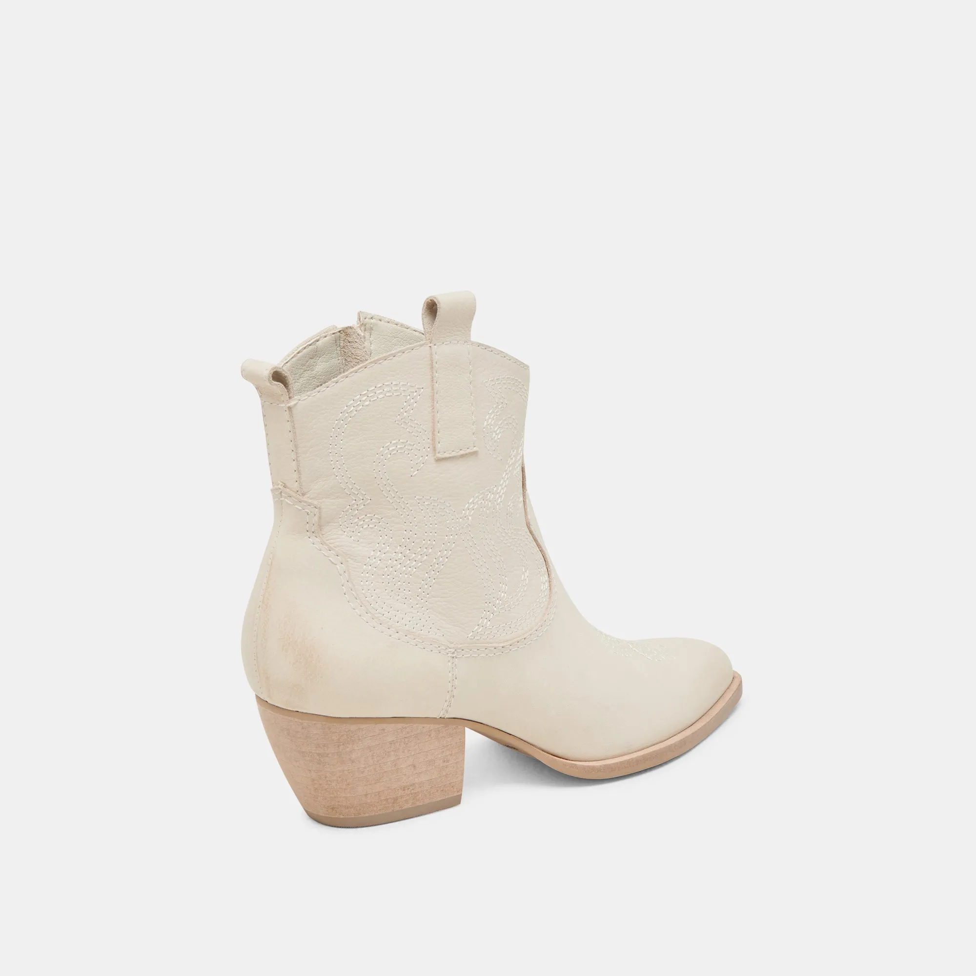 SHANIA BOOTIES IVORY NUBUCK Tear-resistant