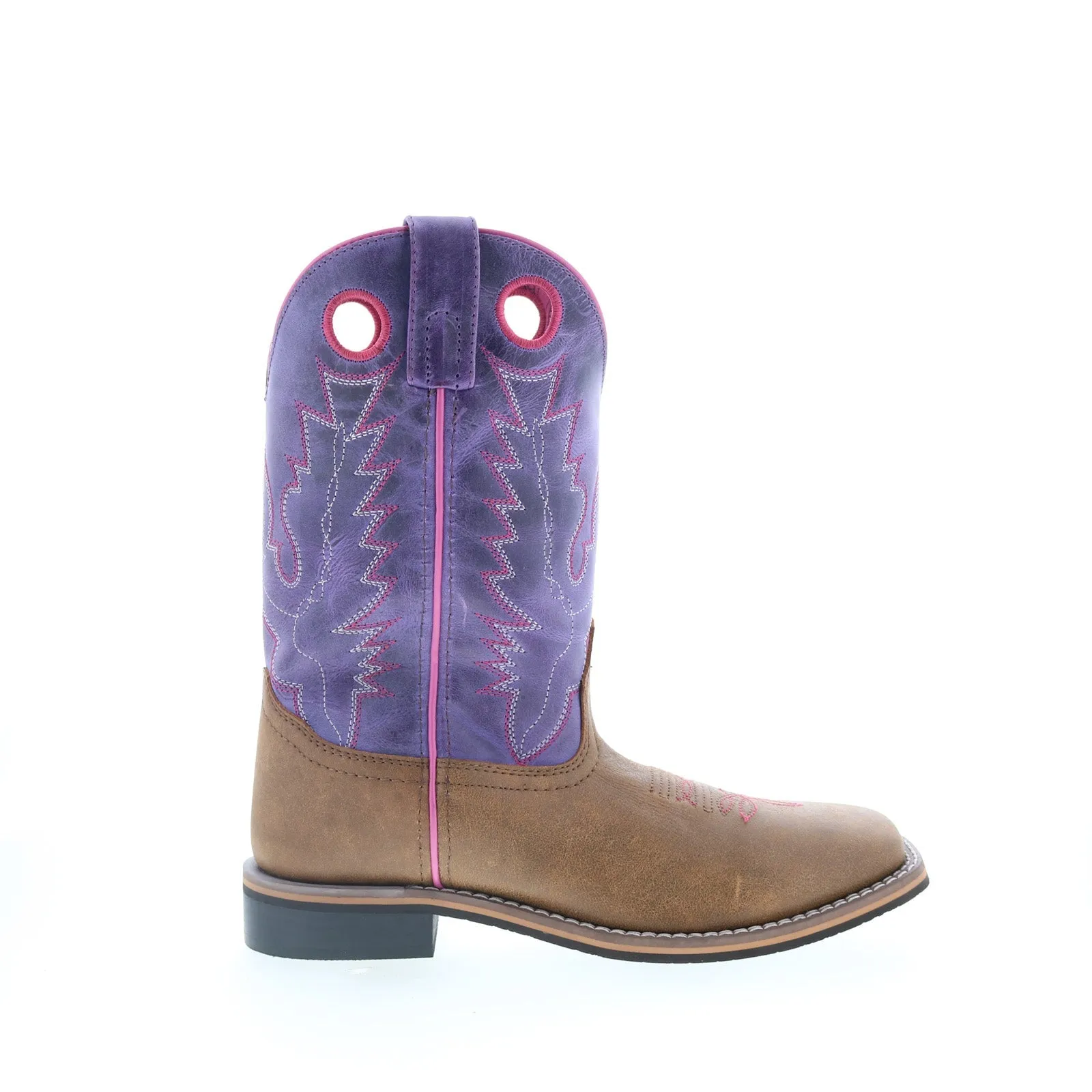 Lightweight Design Anti-fungal Smoky Mountain Boots Tracie 6220 Womens Brown Leather Slip On Western Boots