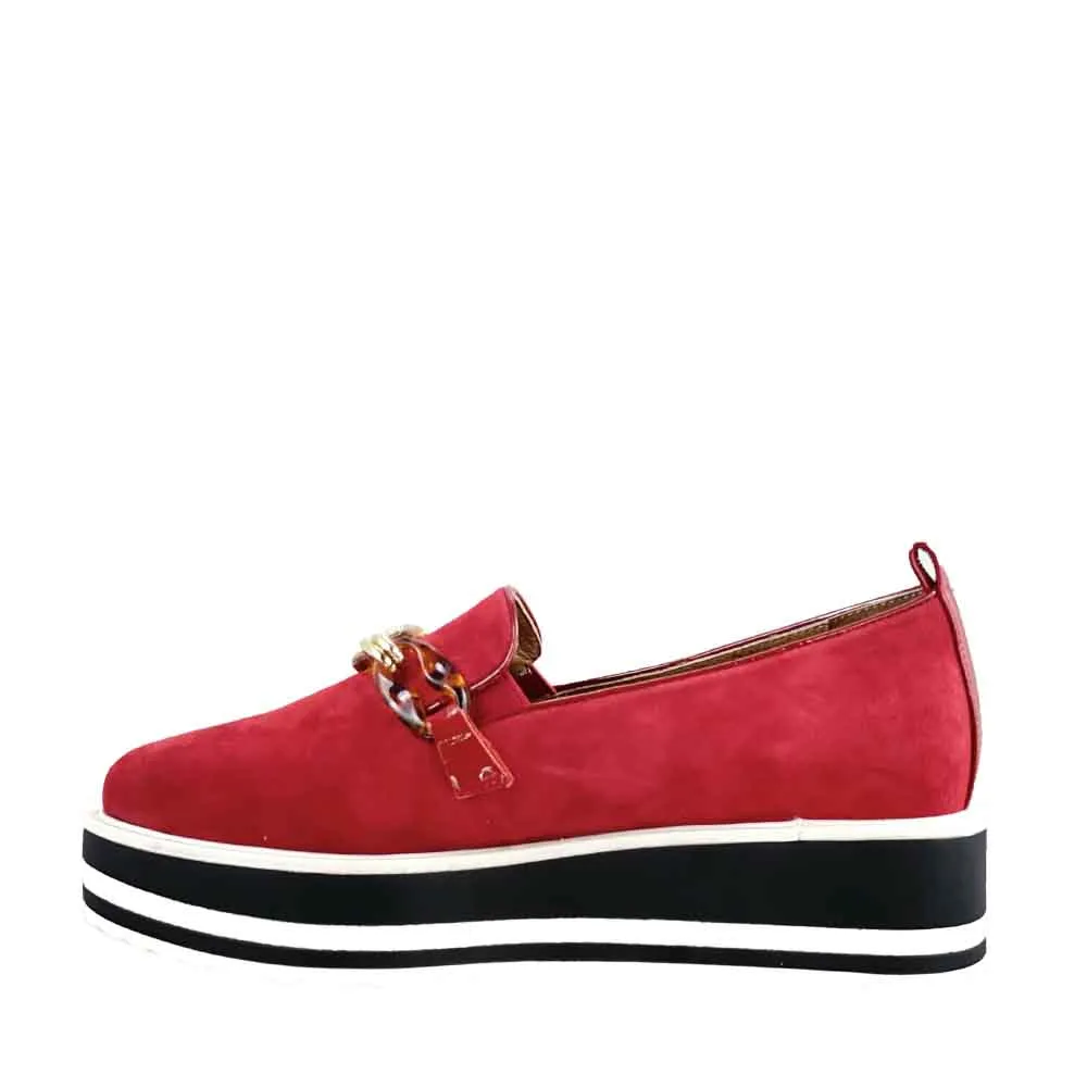 Multi-functional lining BRESLEY SKEETER RED SUEDE