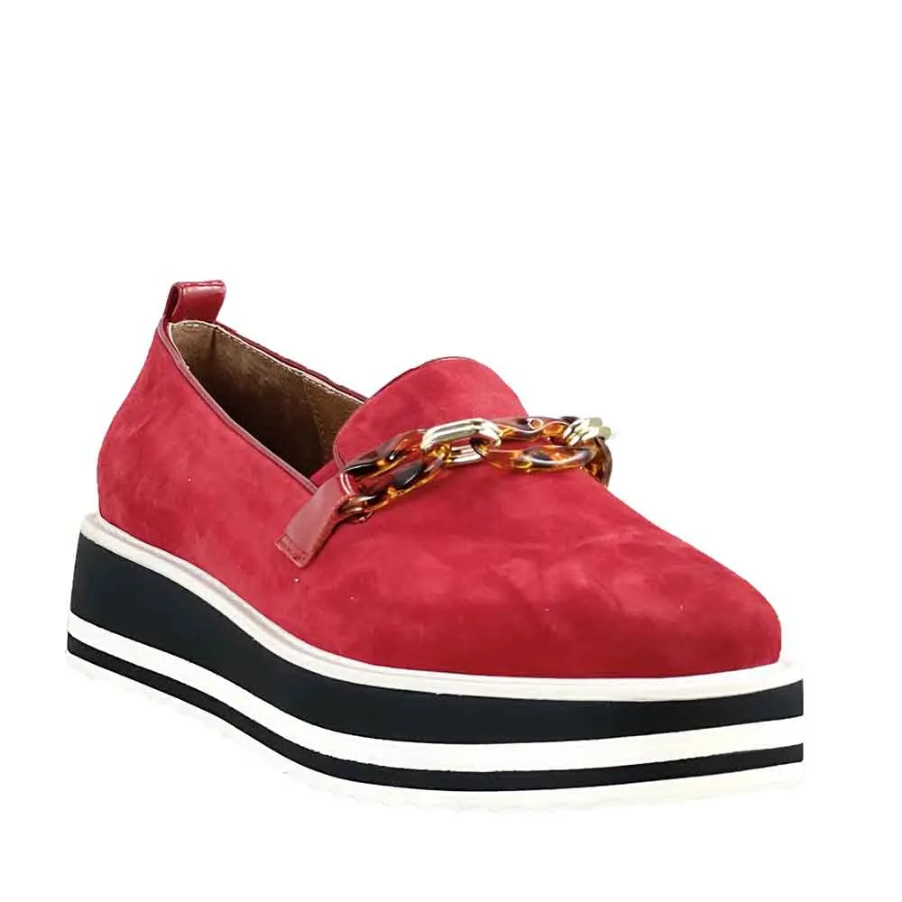 polka-dot BRESLEY SKEETER RED SUEDE