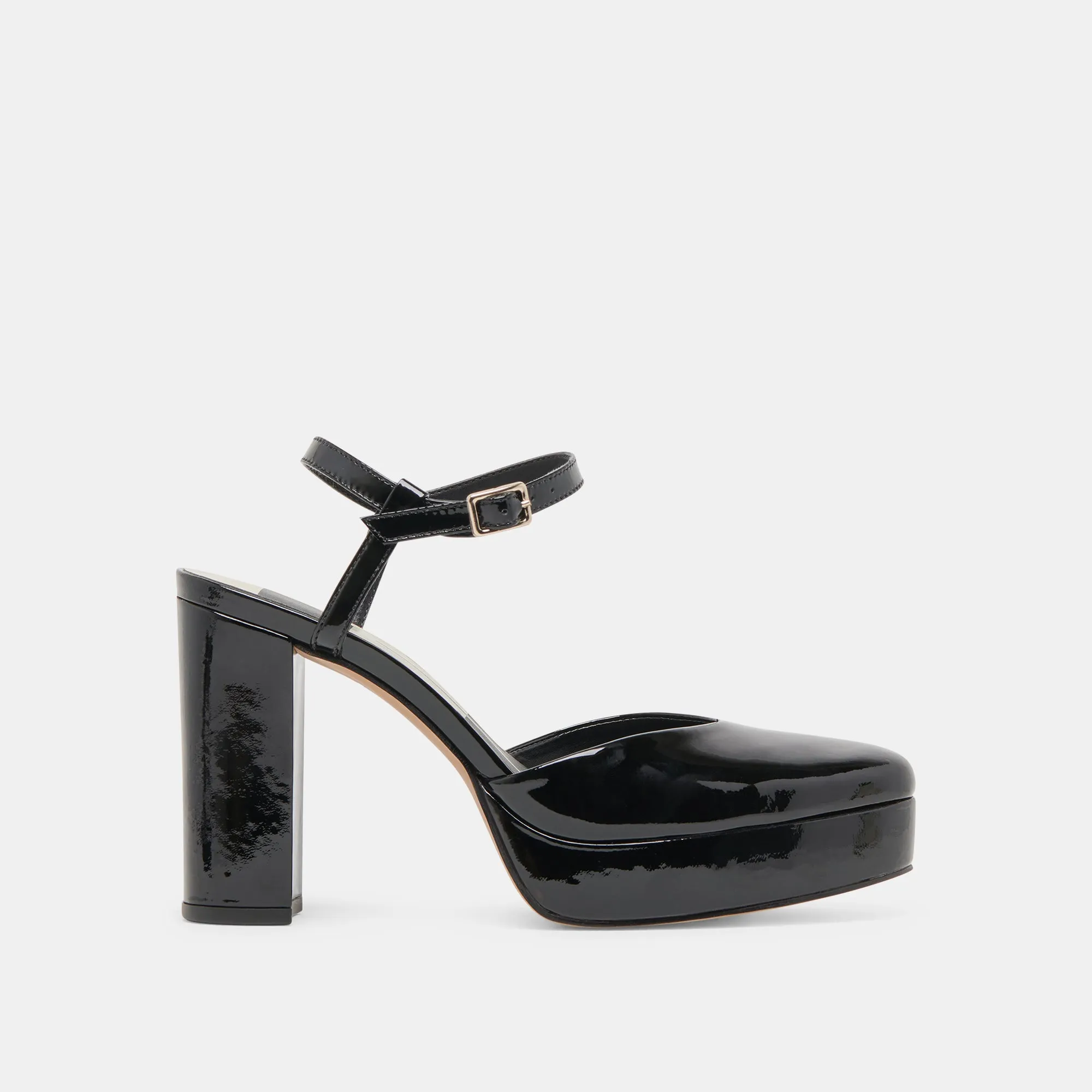 Elastic laces CLAUD HEELS MIDNIGHT PATENT LEATHER