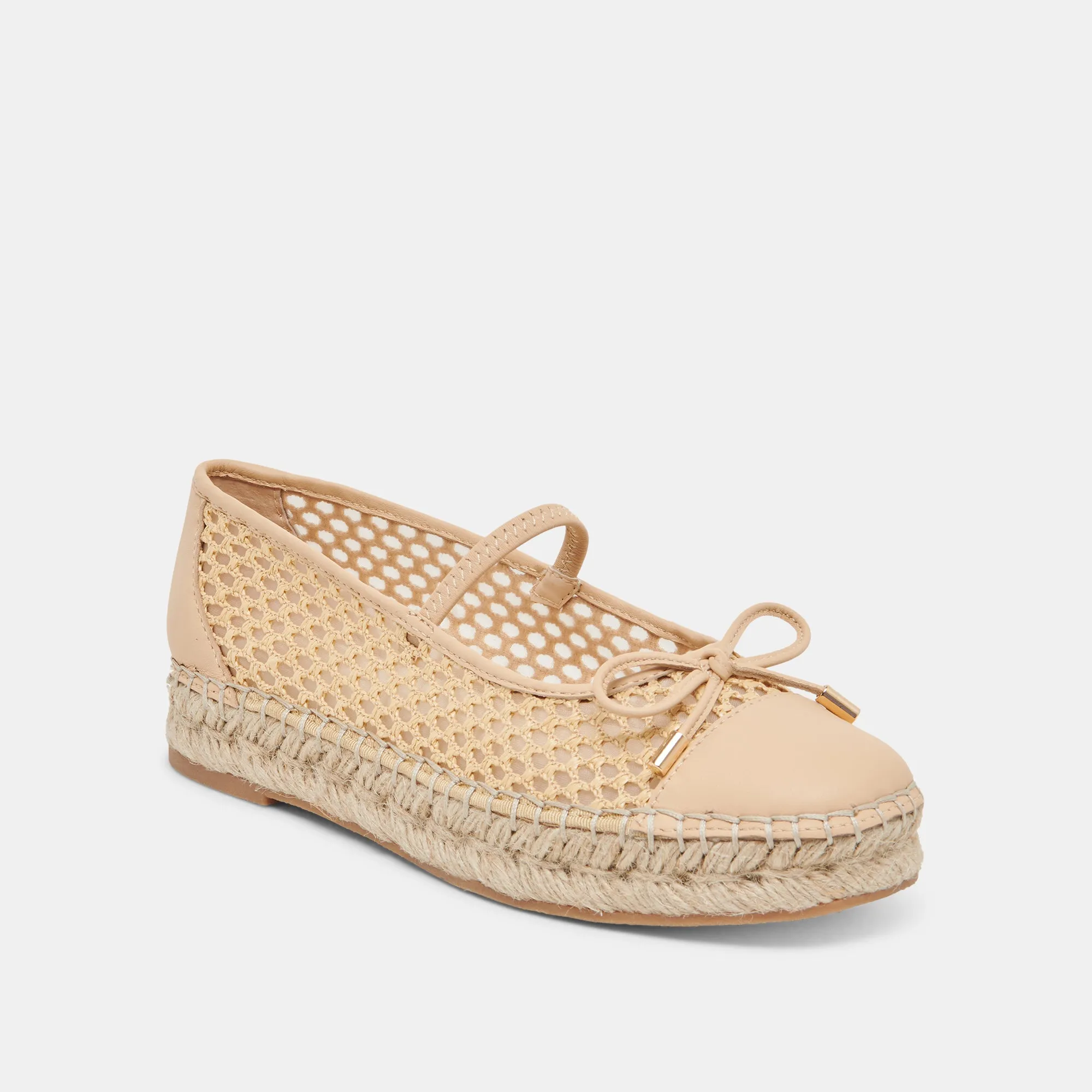 CAMBRE BALLET FLATS LT NATURAL WOVEN MESH Harbor Day Arch Care