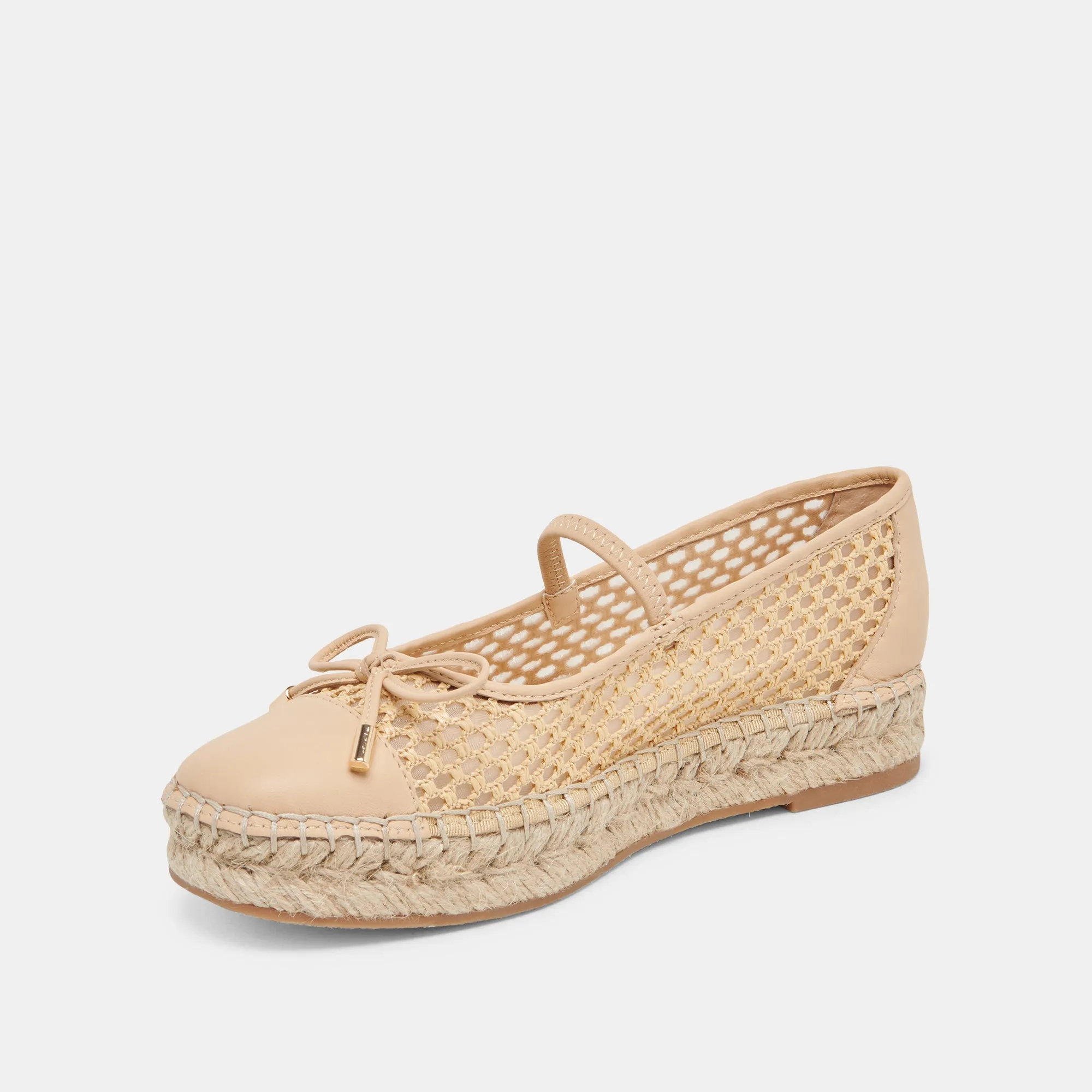 Modern Comfort Shoes Open Air CAMBRE BALLET FLATS LT NATURAL WOVEN MESH