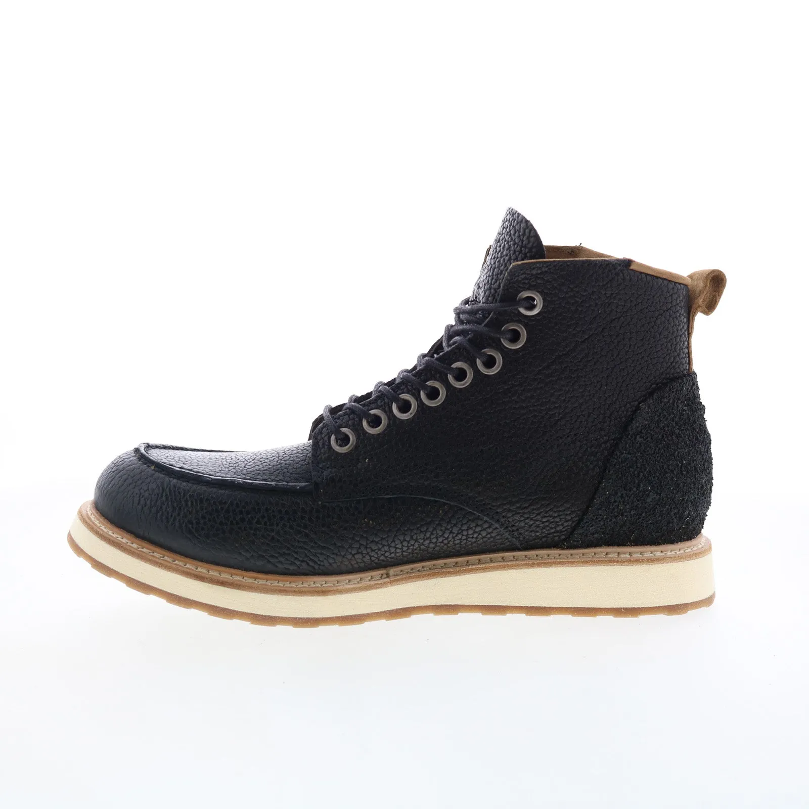 Urban Edge Premium Leather A.S. 98 Christian Mens Black Leather Lace Up Casual Dress Boots