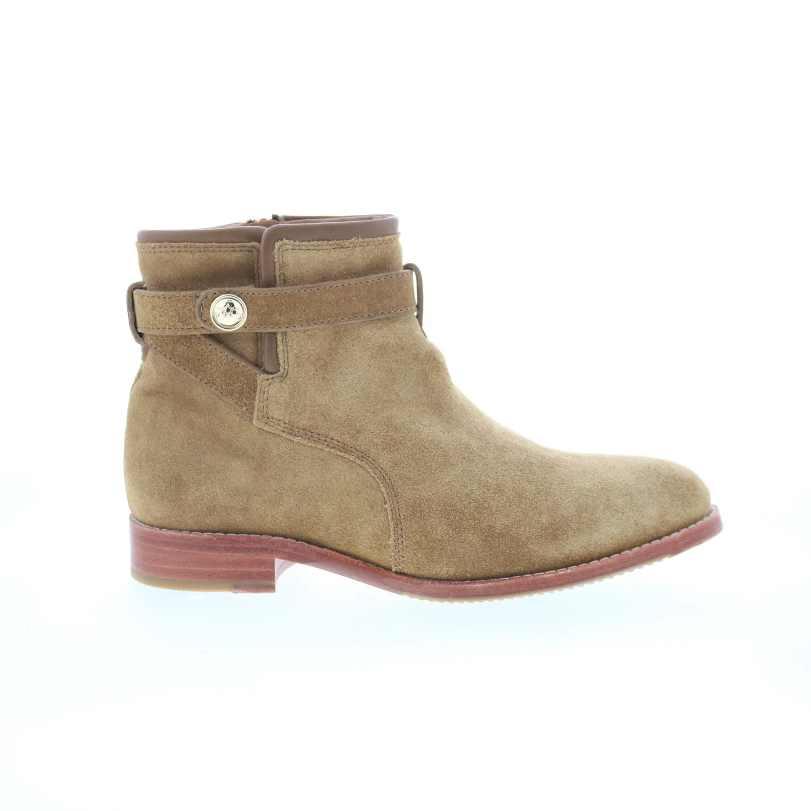 Breathable Upper Modern Comfort Johnston & Murphy Darby Snap Bootie Womens Brown Ankle & Booties Boots