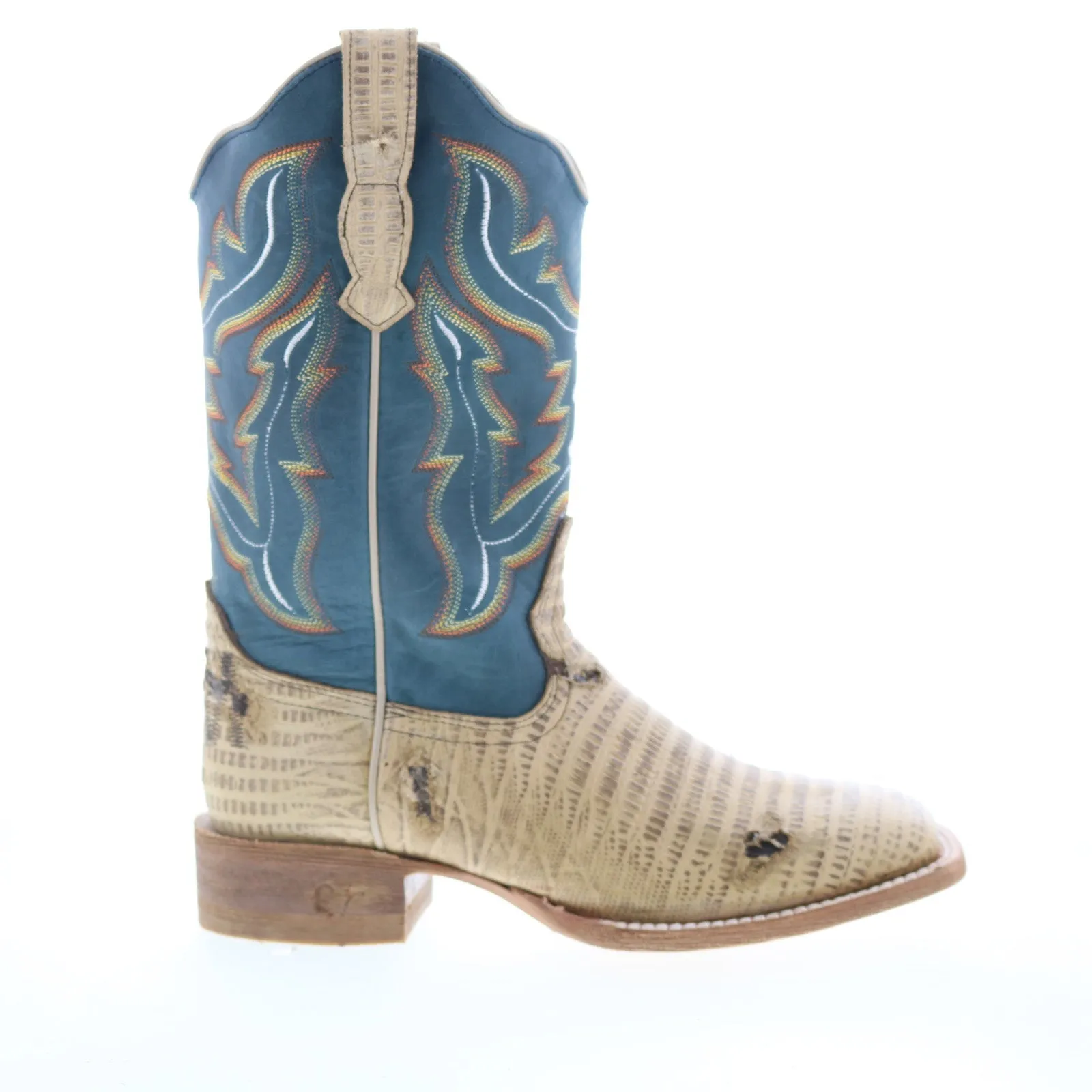 Outlaw Ladies 11" Lizard PNT 70001 Womens Brown Leather Western Boots Frost resistant