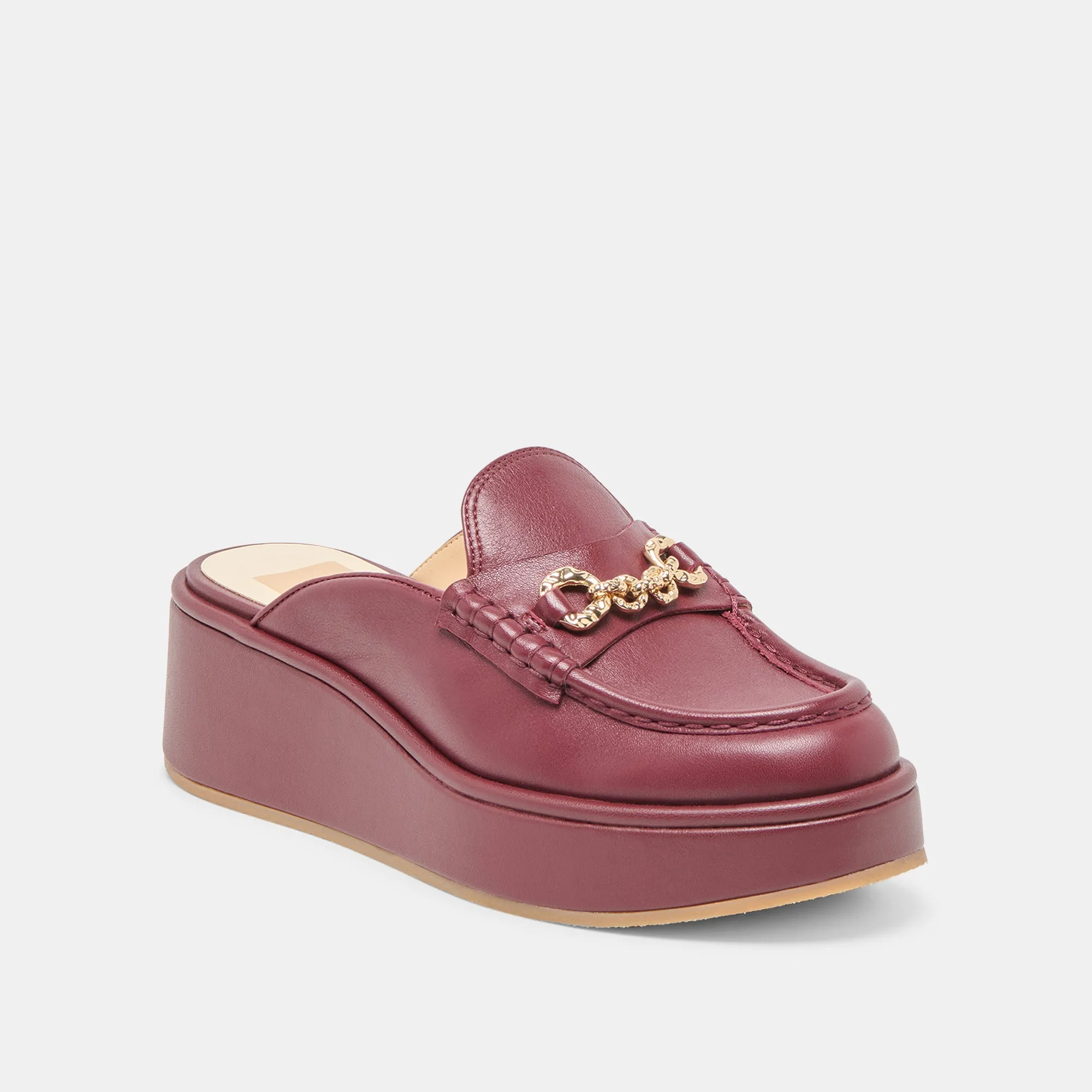 Everyday Essential Shoes DORREL LOAFERS MAROON LEATHER