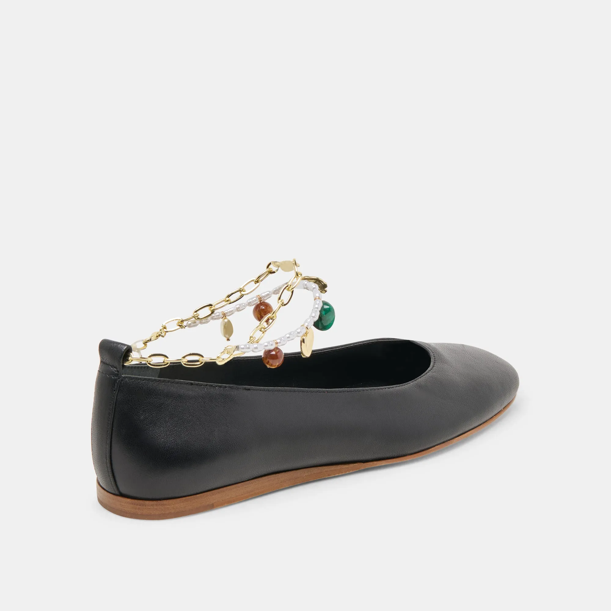 Smooth Town Event BAIDEN BALLET FLATS BLACK LEATHER